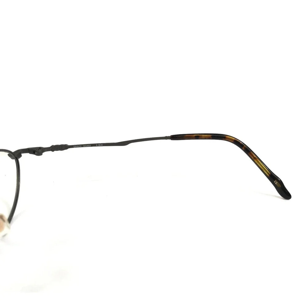 Vintage BADA Petite Eyeglasses Frames GRACE BG455 5 BLK Black Wire Rim 48-18-128